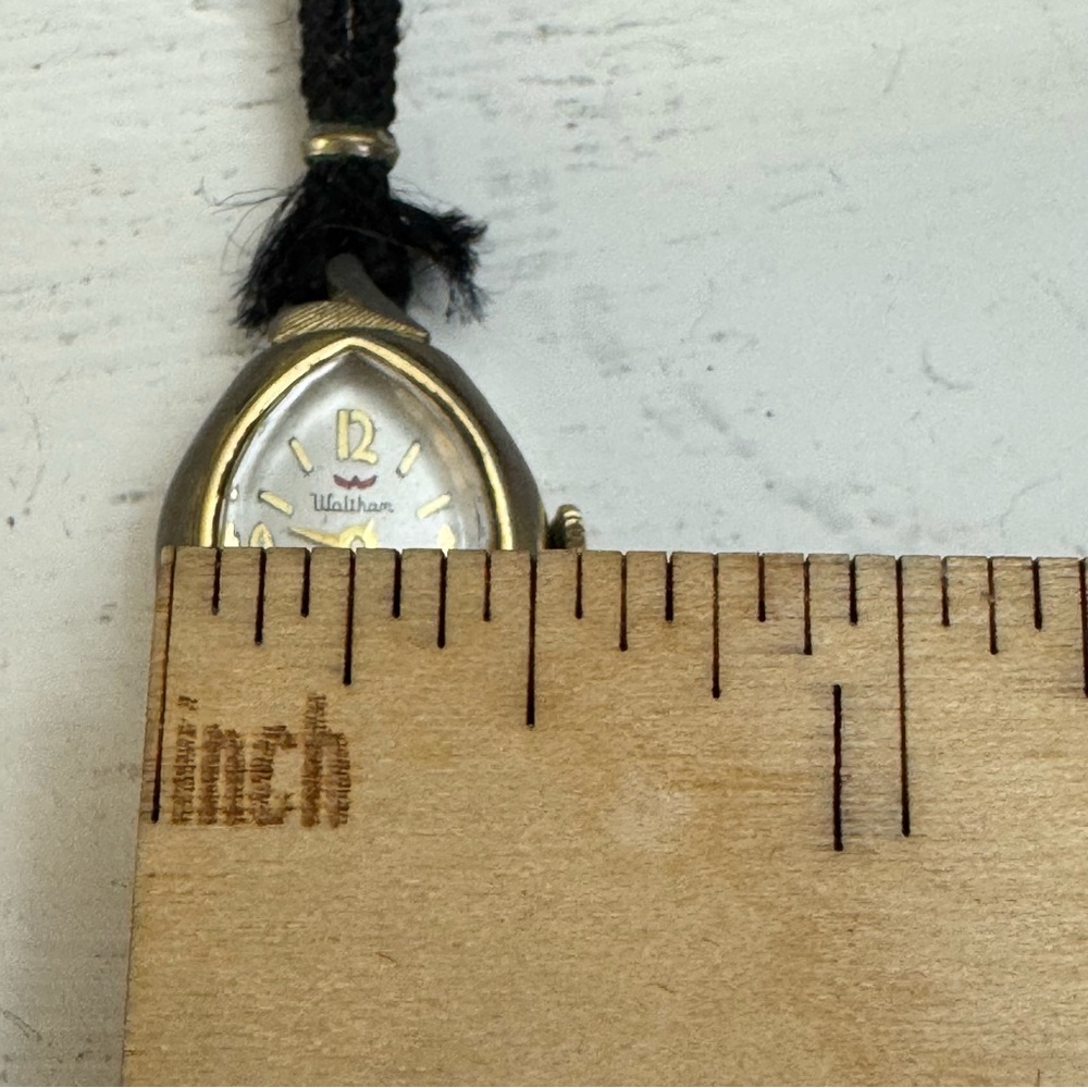 Vintage Ladies Waltham 17 Jewels Watch 12k Gold Filled Rope Style band- Working - Picture 13 of 13